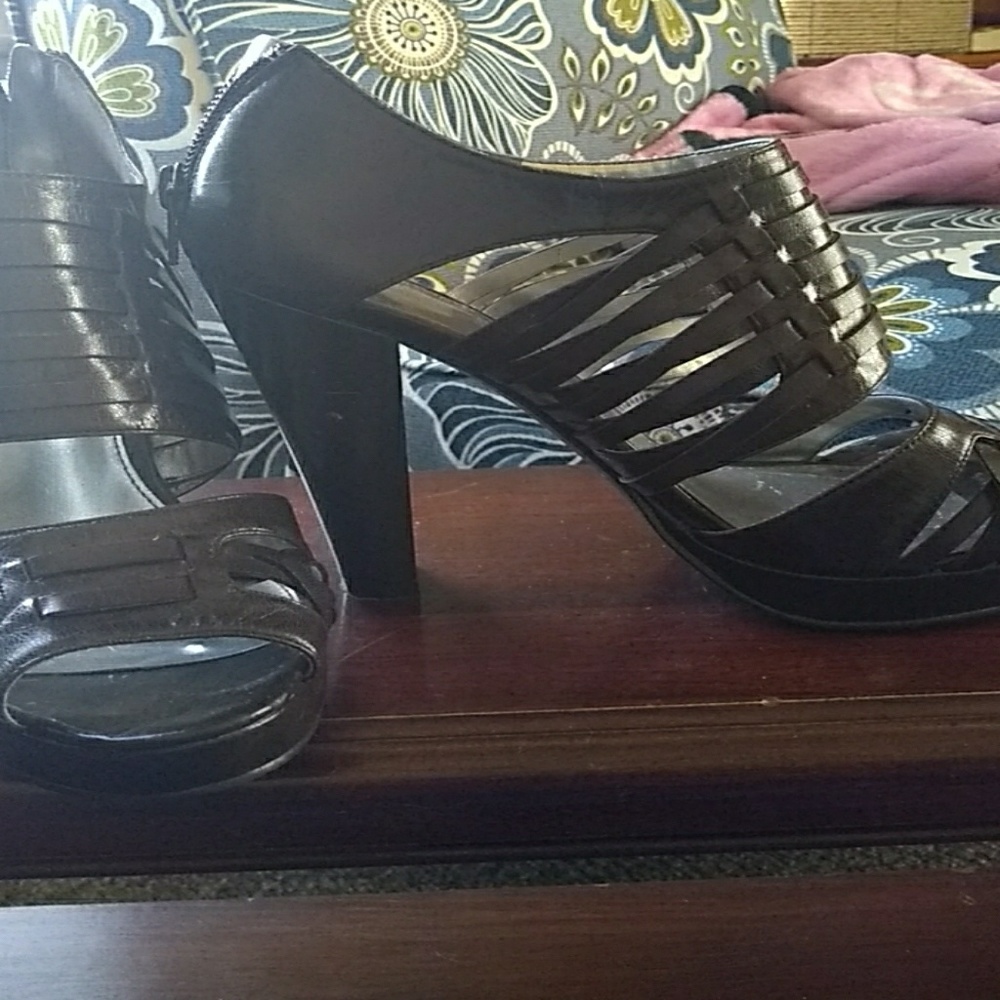 Calvin Klein gladiator high heel sandals